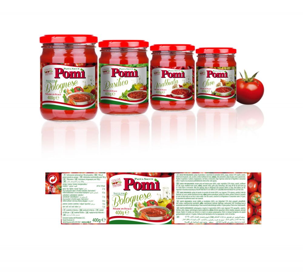 Pomì. Packaging mercati esteri